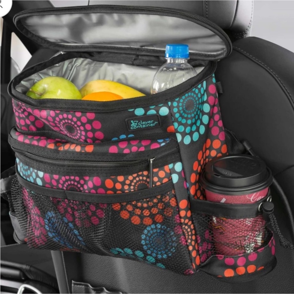 Clever Container Insulated Tote on the go - Bright Lights Pattern NEW
